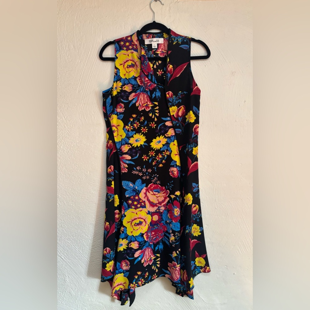 Diane Von Fursetenberg Floral Silk Dress